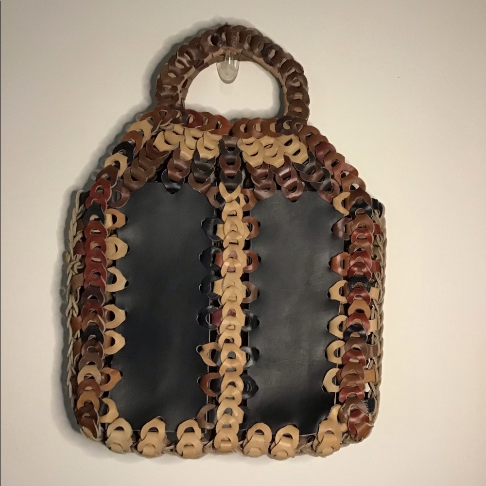 NWT Vintage 1970s Argentine leather bag